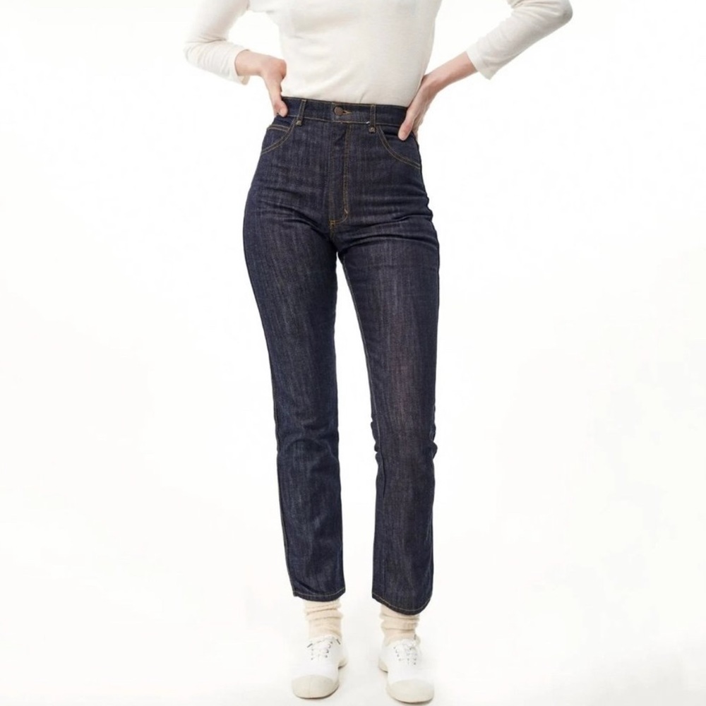 Judi Rosen Jeans - Straight Leg 100% Cotton Dark Wash Indigo - Size 28-29